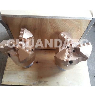 Venta en caliente 112 mm l 3 alas Drag Drill Bit/PDC Drag Drill Bits para pozos de agua, minería, geotérmica proveedor