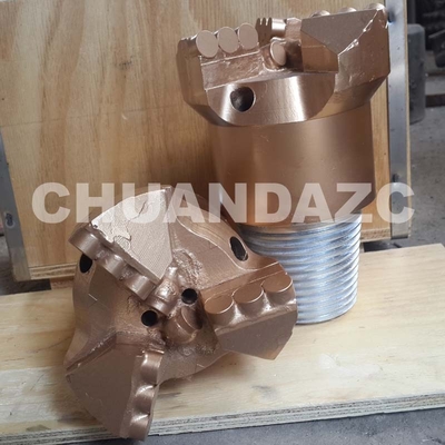 Venta en caliente 112 mm l 3 alas Drag Drill Bit/PDC Drag Drill Bits para pozos de agua, minería, geotérmica proveedor