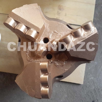 Venta en caliente 112 mm l 3 alas Drag Drill Bit/PDC Drag Drill Bits para pozos de agua, minería, geotérmica proveedor